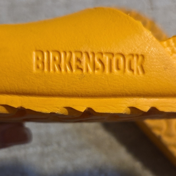 Birkenstock Bright Yellow Slides - Picture 6 of 9